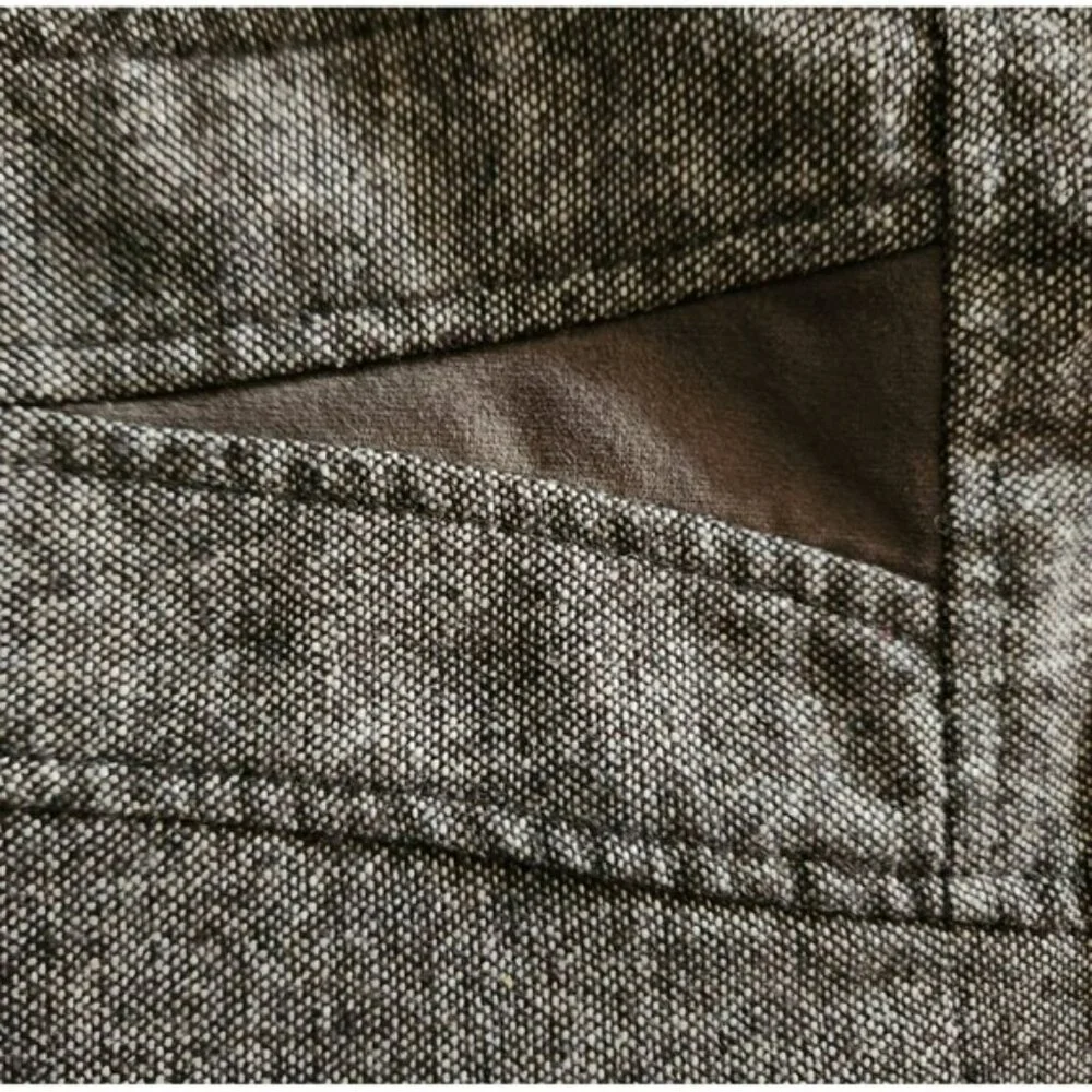 Dalia Collection Pencil Skirt Wool Blend Lined Brown w/ White Womens Size 6 - Picture 3 of 5